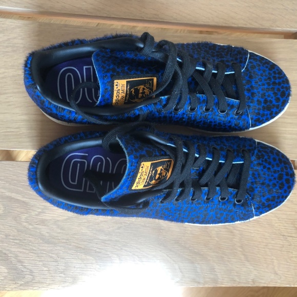 Adidas Stan Smith Blue Leopard print US8 EU40 - Picture 4 of 6